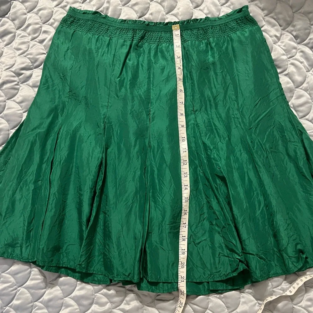 Banana Republic Green A-Line Skirt - Picture 4 of 6